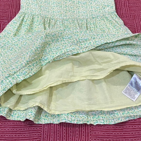 Gap girls size small / 6-7 years Charming Green summer Dress with inner lining - Picture 4 of 12